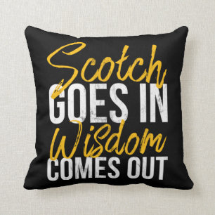 Coussin Drôle Scottish Whiskey Scotch Drinker Desig