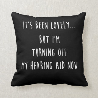 Coussin Drôle Sourd Sourde Avoir Auditif Produit Sourd Imp
