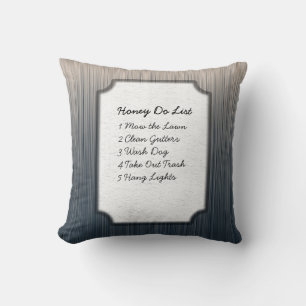 Coussin Drôle Texte Personnalisé Honey Do Honey fait