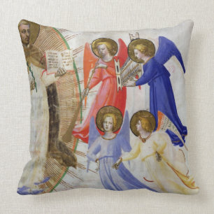 Coussin ds 558 f.67v St Dominic avec quatre anges