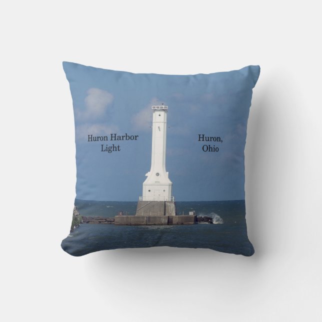 Coussin du carré du Huron Harbour Light (Recto)