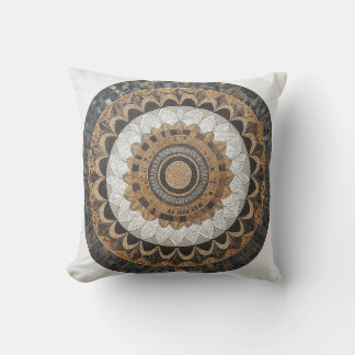 Coussin du cercle de mosaïque de Mandala