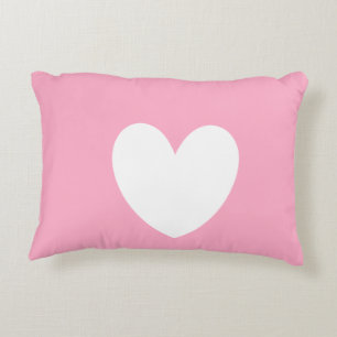 Coussin du coeur blanc