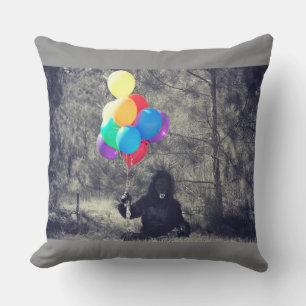 coussin du corps de singe des ballons d'anniversai