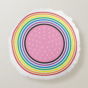 Coussin du drapeau arc-en-ciel - États-Unis Indica