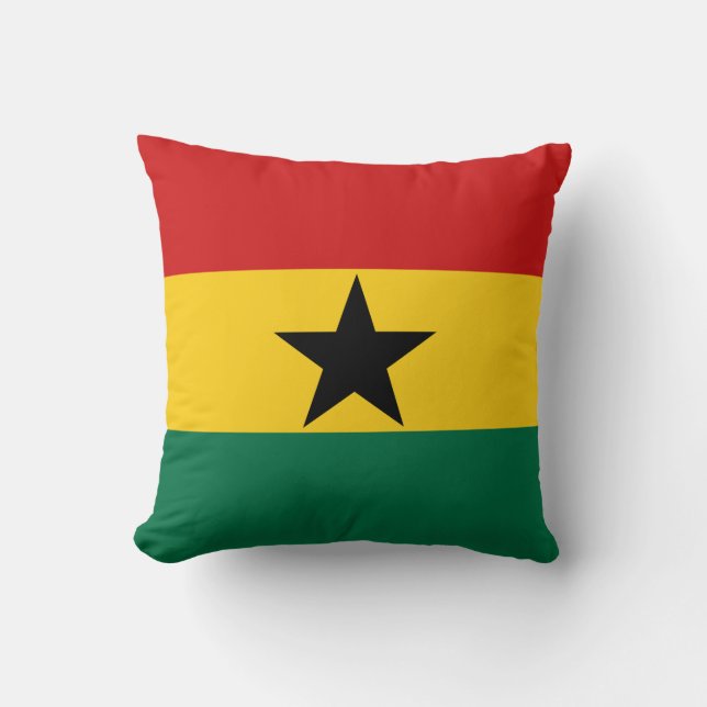 Coussin du drapeau du Ghana (Recto)
