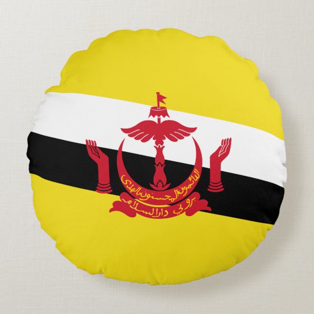 Coussin du drapeau patriotique de Brunei (Devant)