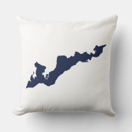 Coussin du logo de l'île aux pêcheurs classiques -