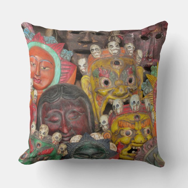 Coussin du masque de la divinité népalaise (Recto)