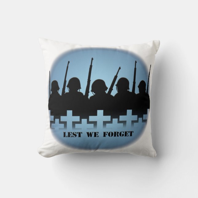 Coussin du Mémorial de guerre de peur que nous oub (Recto)