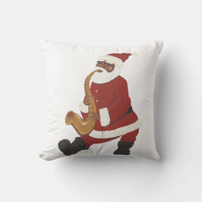 Coussin du père noël d'Afro-américain (Recto)
