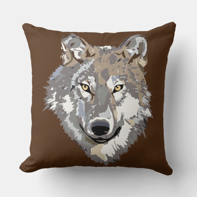coussin du visage de loup (Recto)