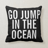 Coussin du week-end - Allez sauter dans l'OCÉAN