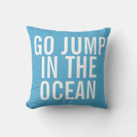 Coussin du week-end - Allez sauter dans l'OCÉAN