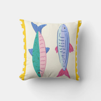 Coussin Duo de sardines