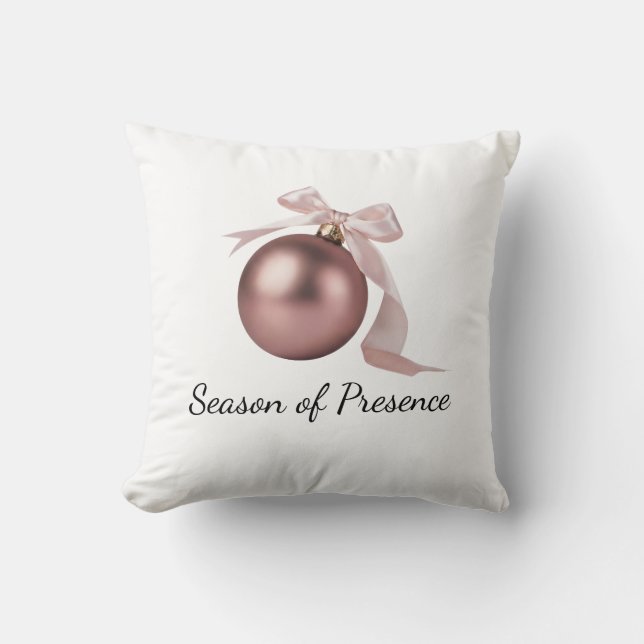 Coussin Dusty Rose Pillow | Holiday decor (Recto)