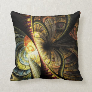 Coussin Dynamique moderne Abstrait Fractal 2