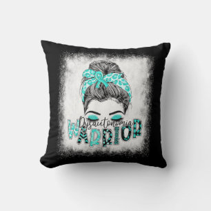 Coussin Dysautonomia Bleached Warriia Messy Bun Turquoise