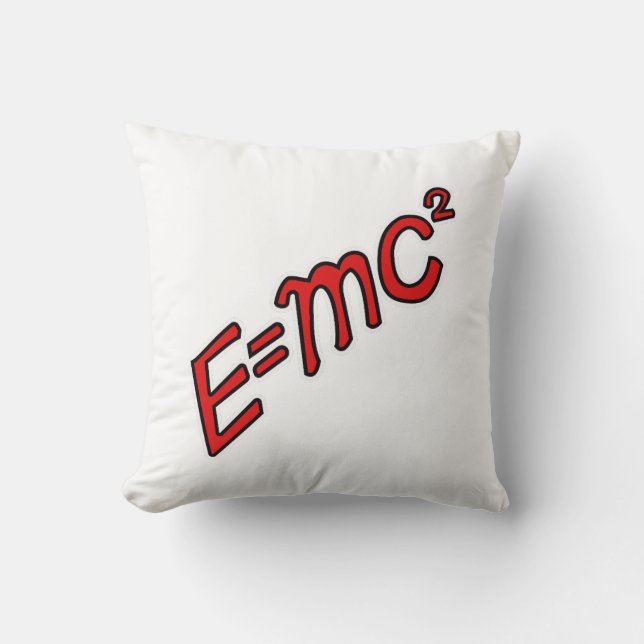 Coussin E = mc² – Mode Génie Activé (Recto)