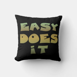 Coussin Easy It Recovery Slogan Citation Vert Or Texte
