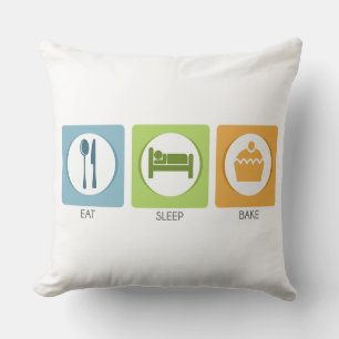 Coussin Eat Sleep Bake !
