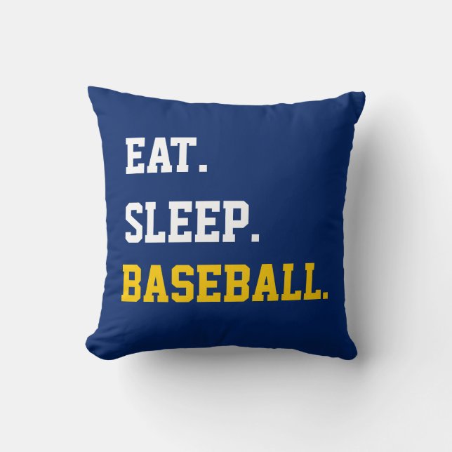 Coussin Eat Sleep Baseball Sleutelhanger Ronde Button 7,6 (Recto)
