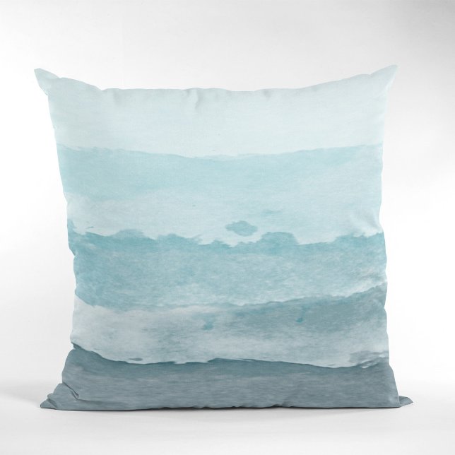 Coussin Eau bleu mer Abstraite (Créateur téléchargé)