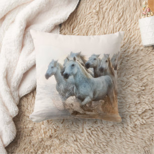 Coussin Eau méditerranéenne au lever du soleil
