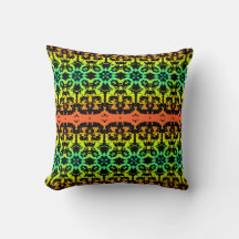 Ébène Lime Moderne Africain Noir et Vert Géométriq