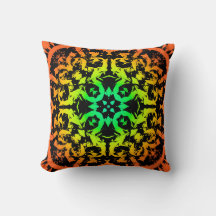 Ébène Lime Moderne Africain Noir & Vert Géométriqu