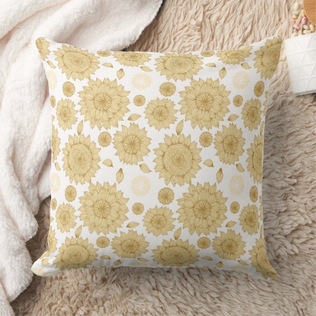Coussin Écart solaire II en blanc (Couverture)