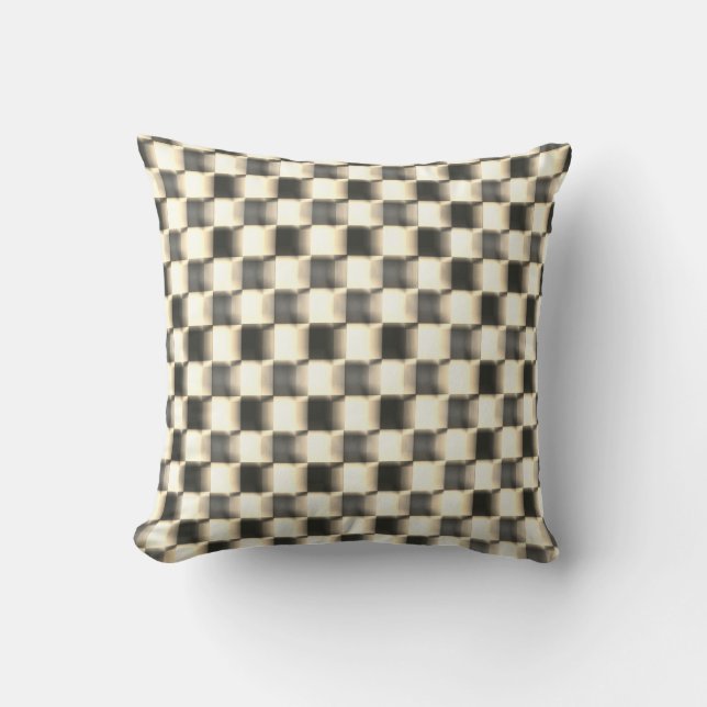 Coussin Échecs âgés qui essayaient d'échapper au classique (Recto)