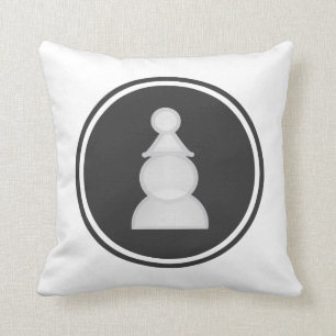 Coussin Échecs blancs de gage