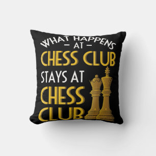 Coussin Échecs  Ce Qui Se Passe Au Humour Du Club D'Échecs