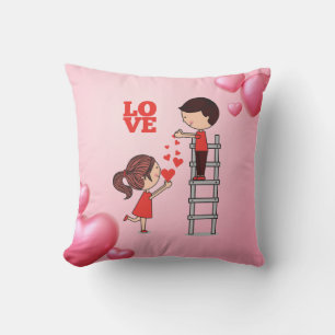 Coussin Échelle d'amour - Romantique