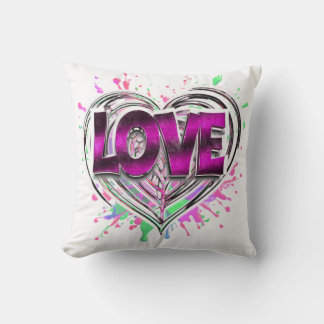 Coussin Éclaboussure d'amour
