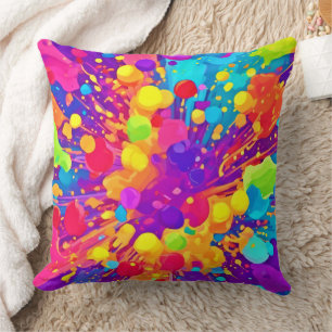 Coussin Éclat de couleur dynamique