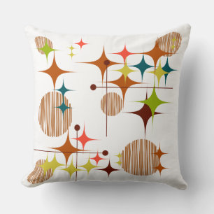 Coussin Éclats d'étoiles et globes de style moderne du mil
