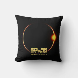 Coussin Éclipse solaire 8 avril 2024