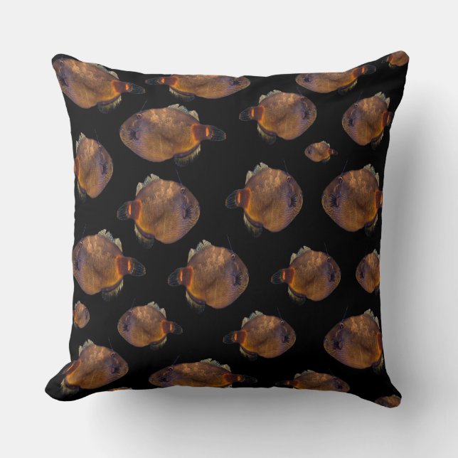 Coussin École De Poisson De Taureau, (Recto)