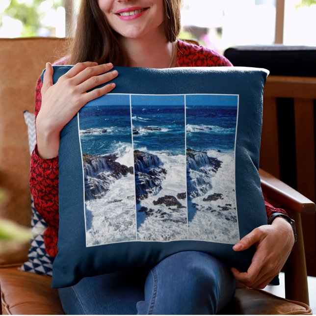 Coussin Écraser Des Vagues Série D'Images Lancer L'Oreille (Créateur téléchargé)