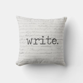 Coussin Écrire, Jane Austen Manuscrit de motivation