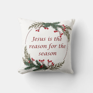 Coussin Écriture chrétienne de Noël