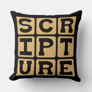 Coussin Écriture, étude biblique