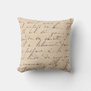 Coussin Écriture manuelle