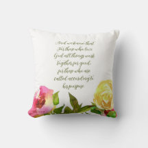 Écritures florales Romains 8:28 Blanche polaire