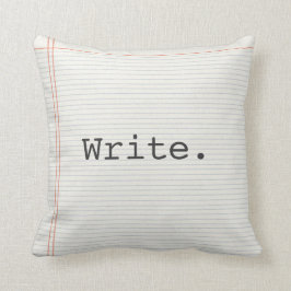Coussin Écrivain coussin, écriture, papier de portable, ma