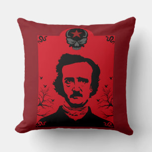 Coussin Edgar Allan Poe Black Raven