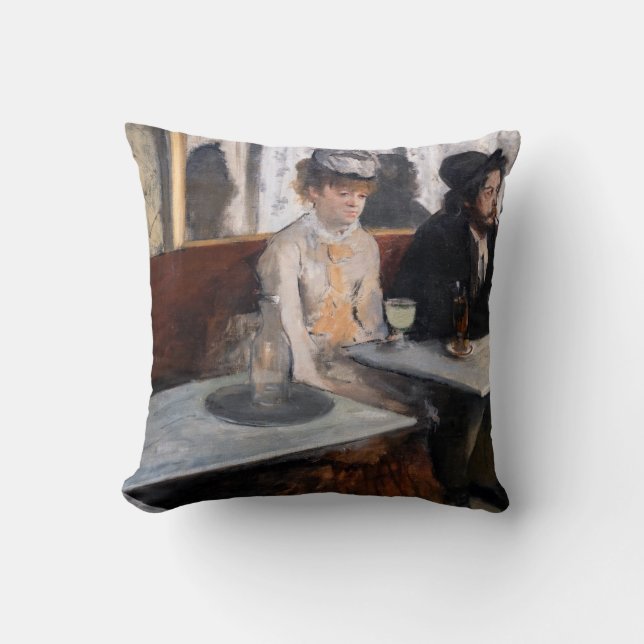 Coussin Edgar Degas - Dans un café / L'Absinthe (Recto)