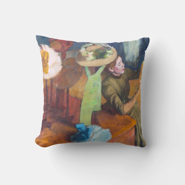 Coussin Edgar Degas - La boutique de la friterie (Recto)